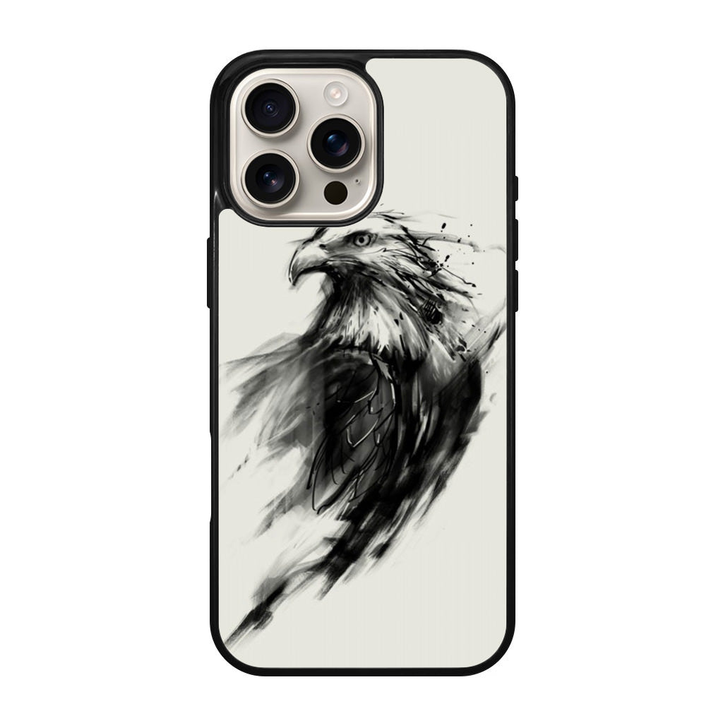 Eagle Art Black Ink iPhone 16 Pro / 16 Pro Max Case