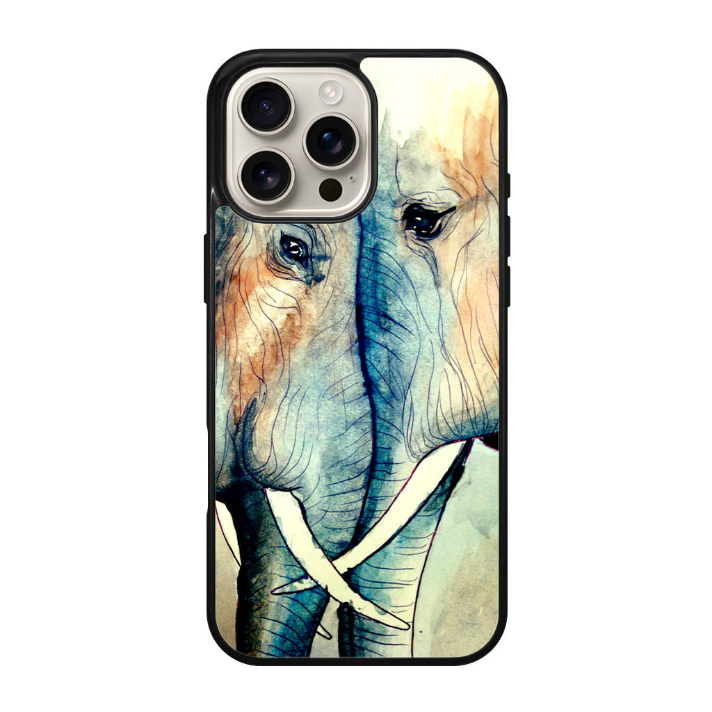 Elephants Sadness iPhone 16 Pro / 16 Pro Max Case