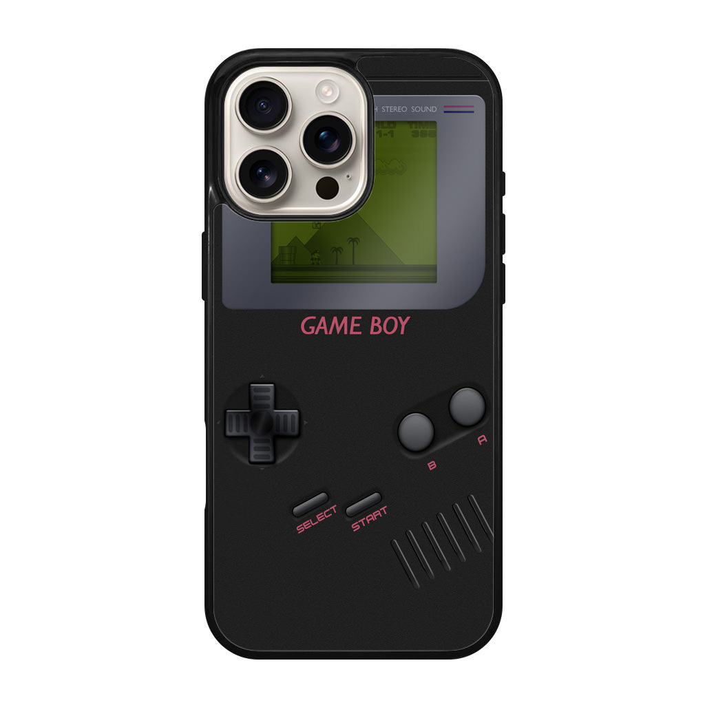 Game Boy Black Model iPhone 16 Pro / 16 Pro Max Case