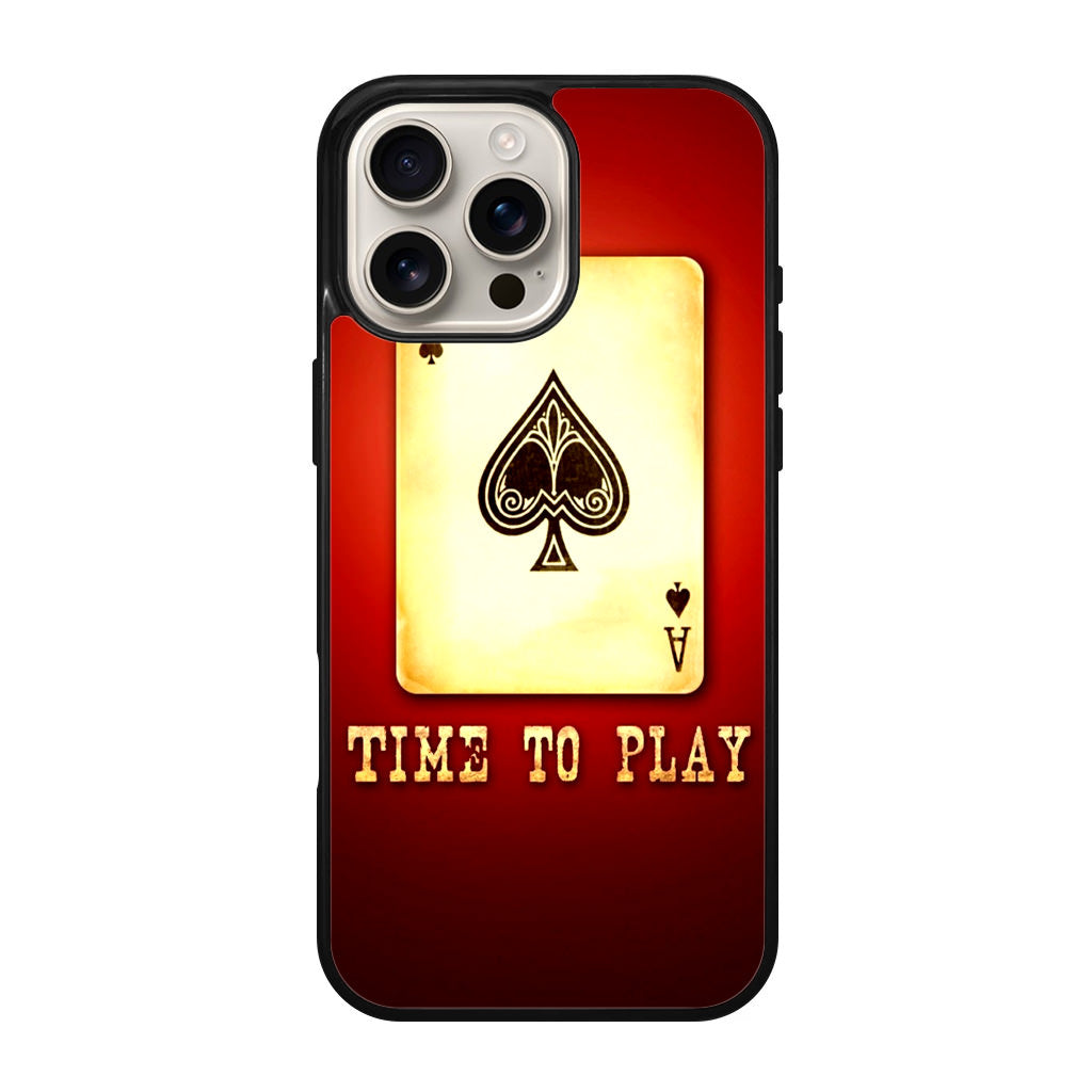 Game Card Time To Play iPhone 16 Pro / 16 Pro Max Case