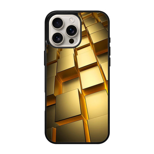 Golden Cubes iPhone 16 Pro / 16 Pro Max Case