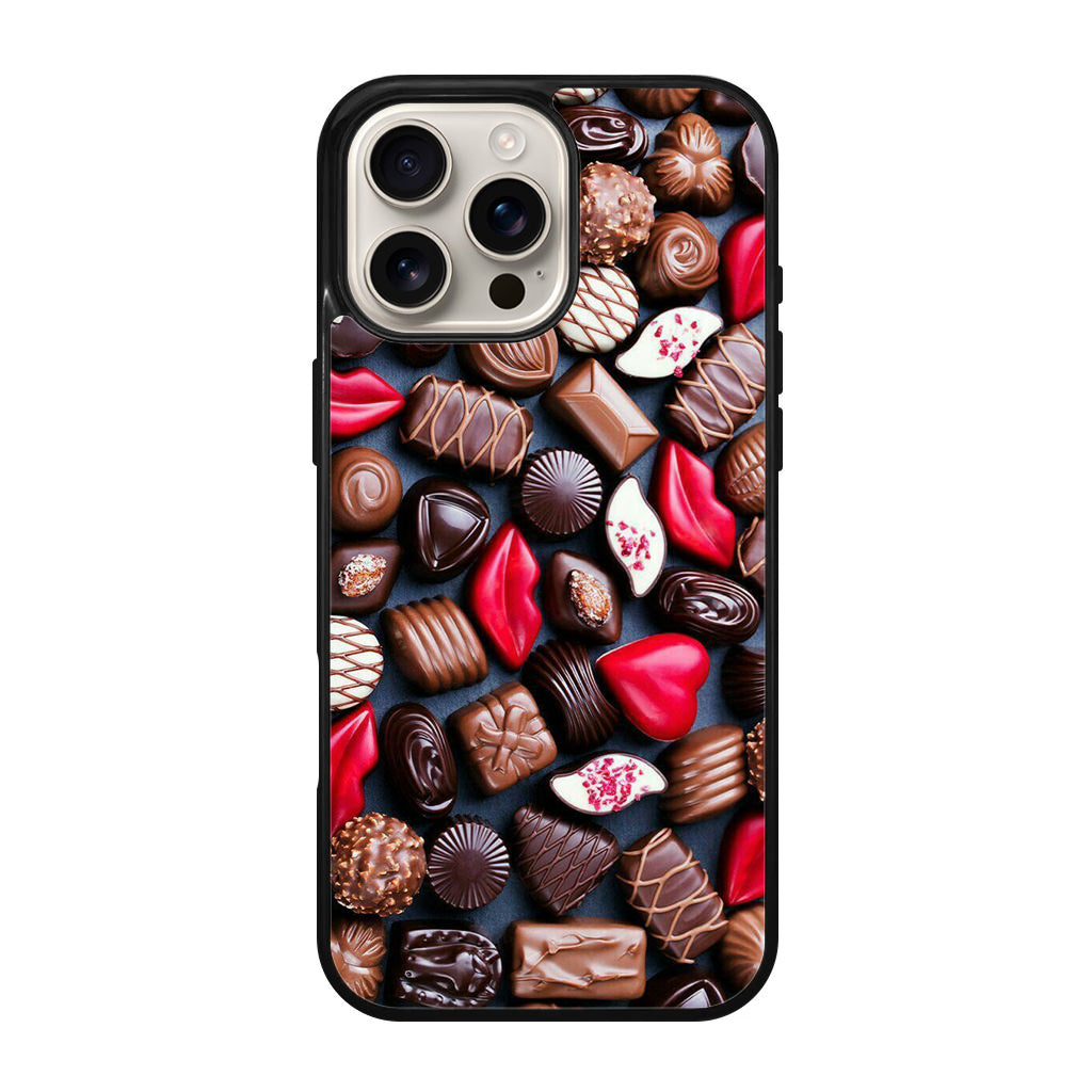 I Love Choco Pattern iPhone 16 Pro / 16 Pro Max Case