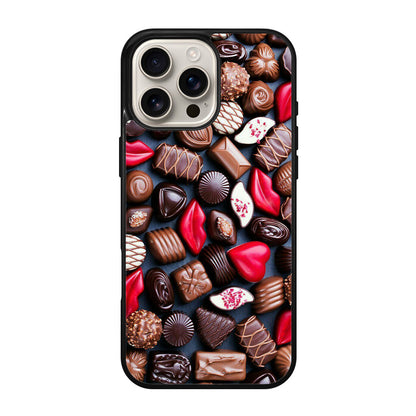 I Love Choco Pattern iPhone 16 Pro / 16 Pro Max Case