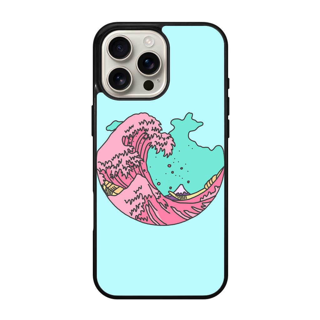 Japanese Pastel Wave iPhone 16 Pro / 16 Pro Max Case