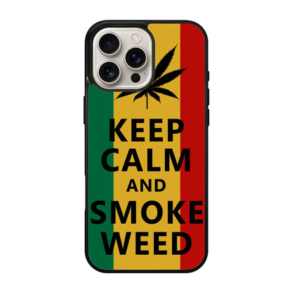 Keep Calm And Smoke Weed iPhone 16 Pro / 16 Pro Max Case