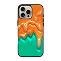 Orange Paint Dripping iPhone 16 Pro / 16 Pro Max Case