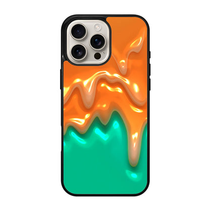 Orange Paint Dripping iPhone 16 Pro / 16 Pro Max Case