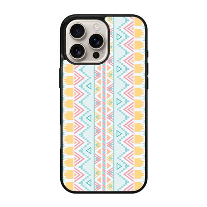 Peach Aztec Pattern iPhone 16 Pro / 16 Pro Max Case