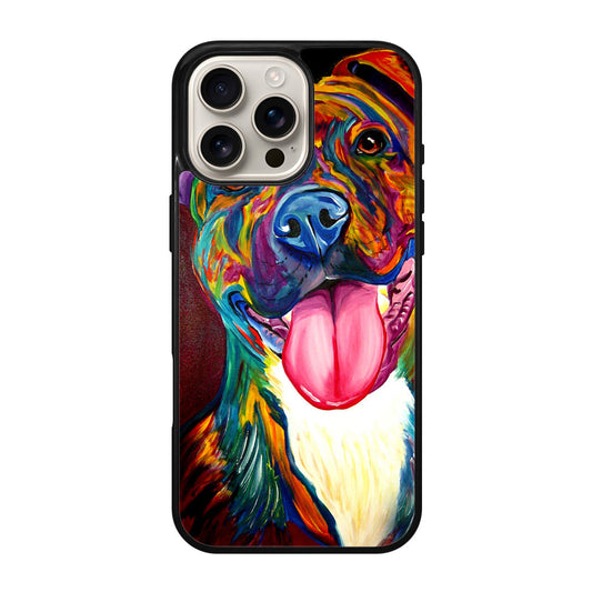 Pitbull Painting Art iPhone 16 Pro / 16 Pro Max Case