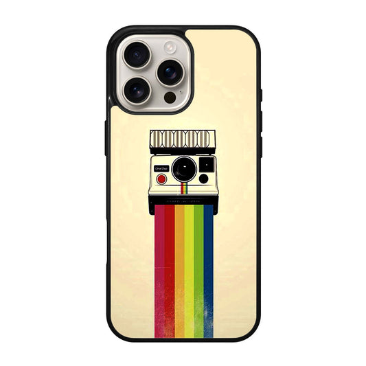 Polaroid Camera Colorful Rainbow iPhone 16 Pro / 16 Pro Max Case