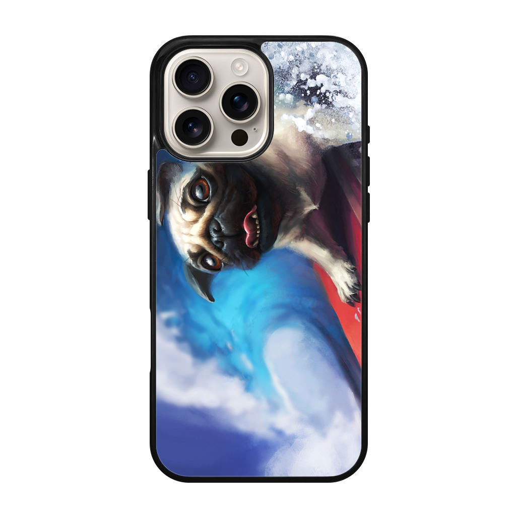 Pug Surfers iPhone 16 Pro / 16 Pro Max Case