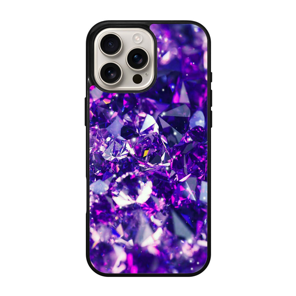 Purple Crystal iPhone 16 Pro / 16 Pro Max Case