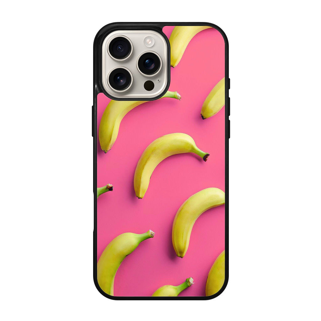 Real Bananas Fruit Pattern iPhone 16 Pro / 16 Pro Max Case