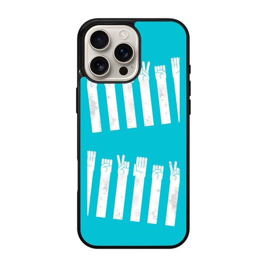 Rock–paper–scissors Zebra Crossing iPhone 16 Pro / 16 Pro Max Case