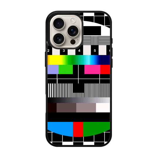 Scheme Pause TV Colorful Mesh iPhone 16 Pro / 16 Pro Max Case