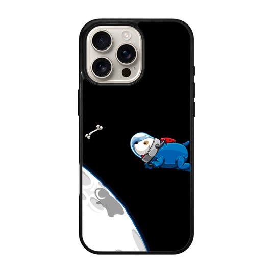 Space Dog Chasing A Bone iPhone 16 Pro / 16 Pro Max Case