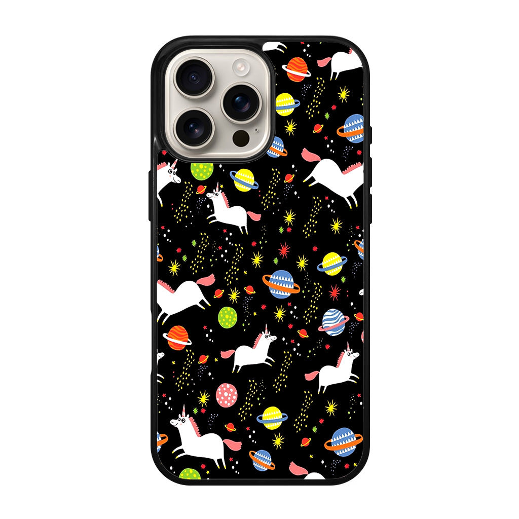 Space Unicorn Pattern iPhone 16 Pro / 16 Pro Max Case