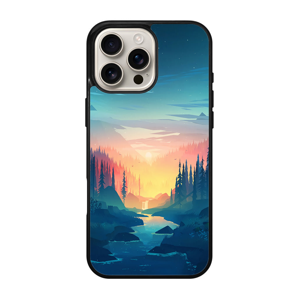 Sunset at The River iPhone 16 Pro / 16 Pro Max Case