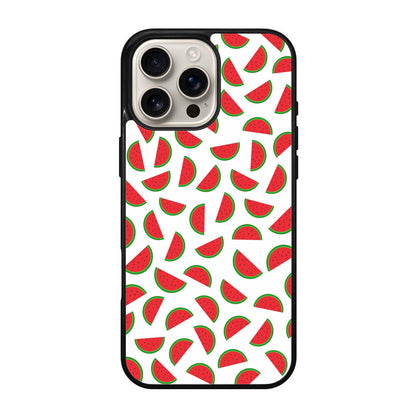 Watermelon Fruit Pattern White iPhone 16 Pro / 16 Pro Max Case