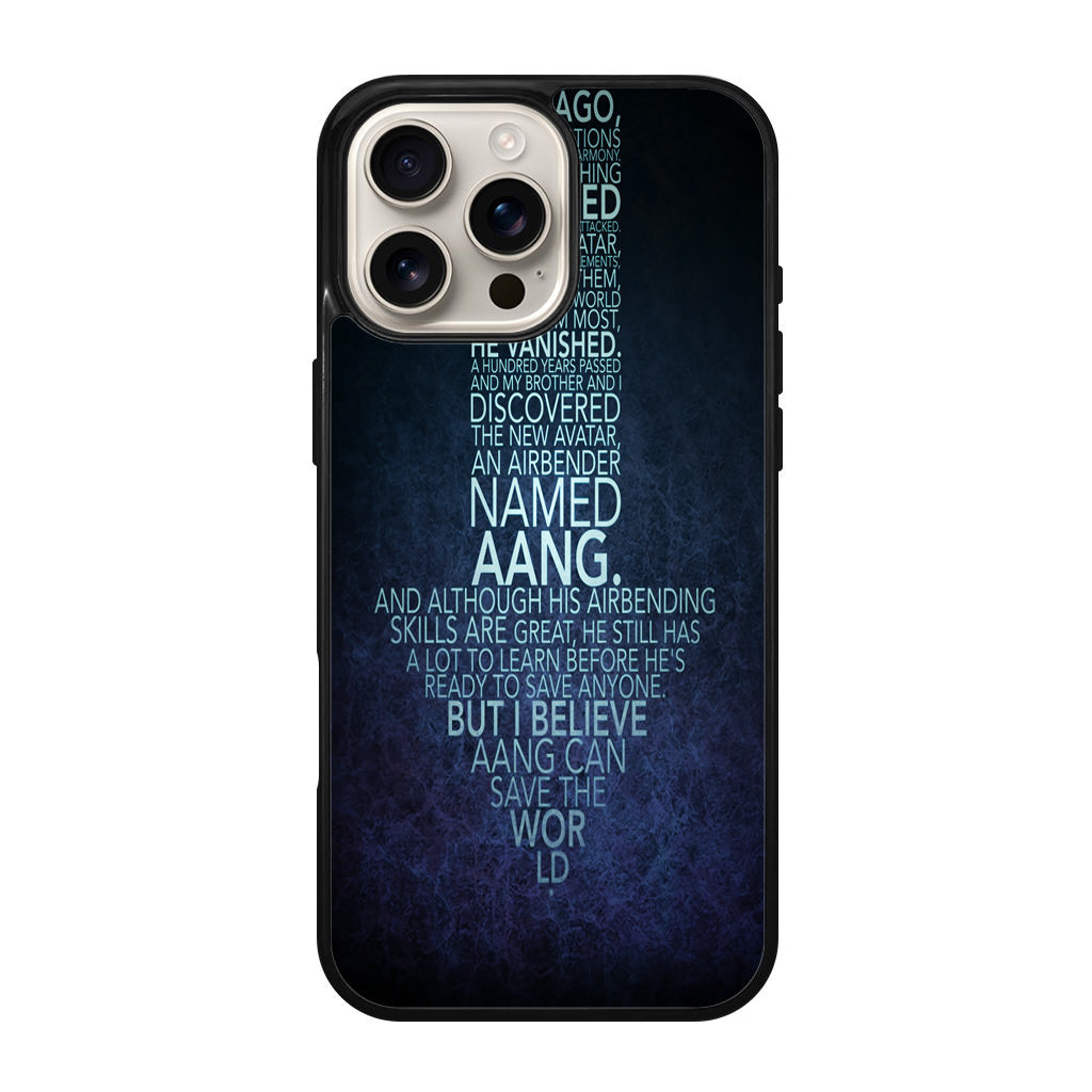 Avatar Quotes iPhone 16 Pro / 16 Pro Max Case