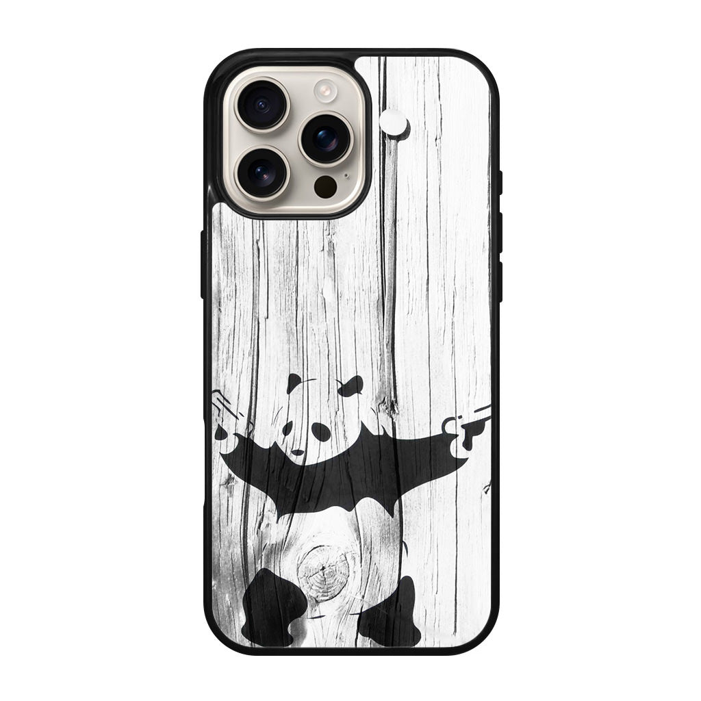 Banksy Graffiti Panda iPhone 16 Pro / 16 Pro Max Case