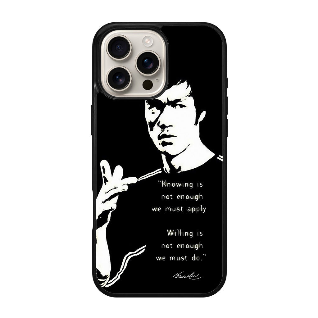 Bruce Lee Quotes iPhone 16 Pro / 16 Pro Max Case