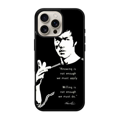 Bruce Lee Quotes iPhone 16 Pro / 16 Pro Max Case