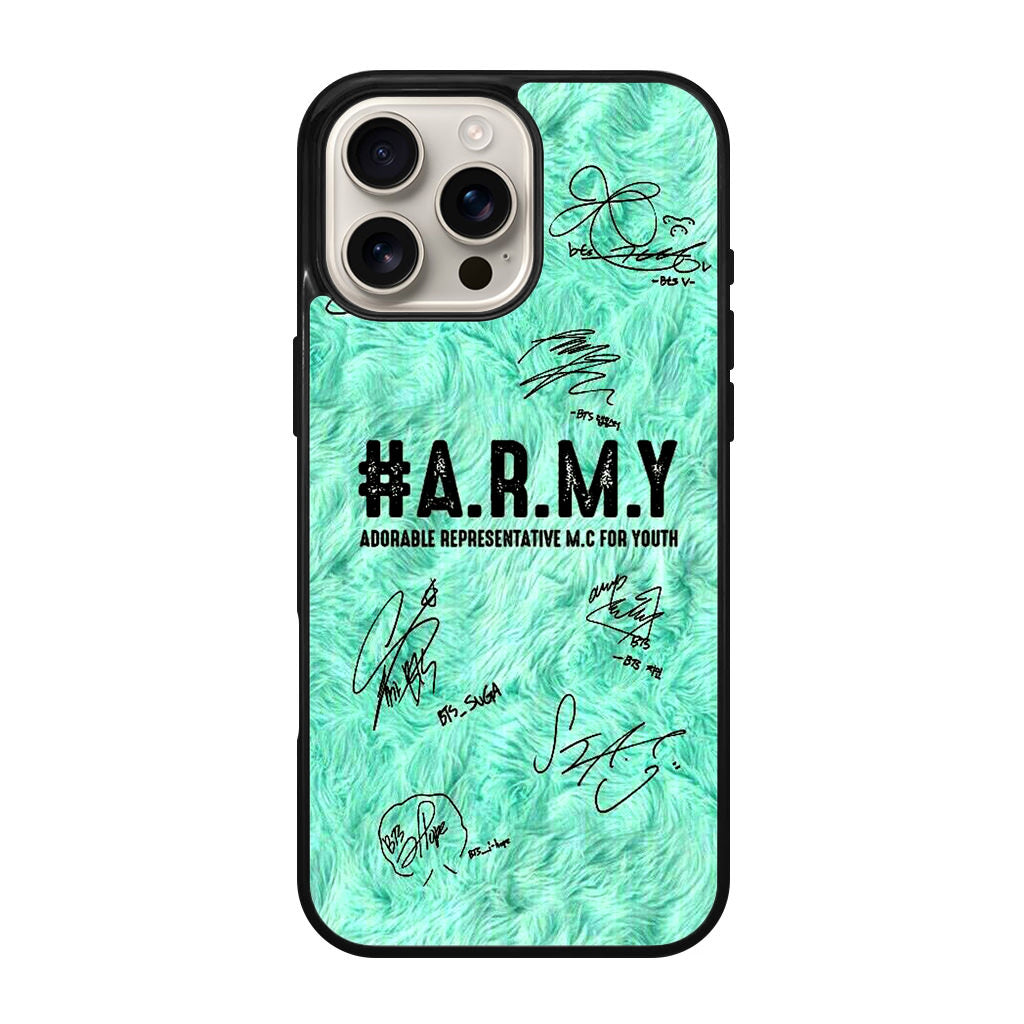 BTS Army Signature iPhone 16 Pro / 16 Pro Max Case