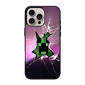Creeper Glass Broken Violet iPhone 16 Pro / 16 Pro Max Case