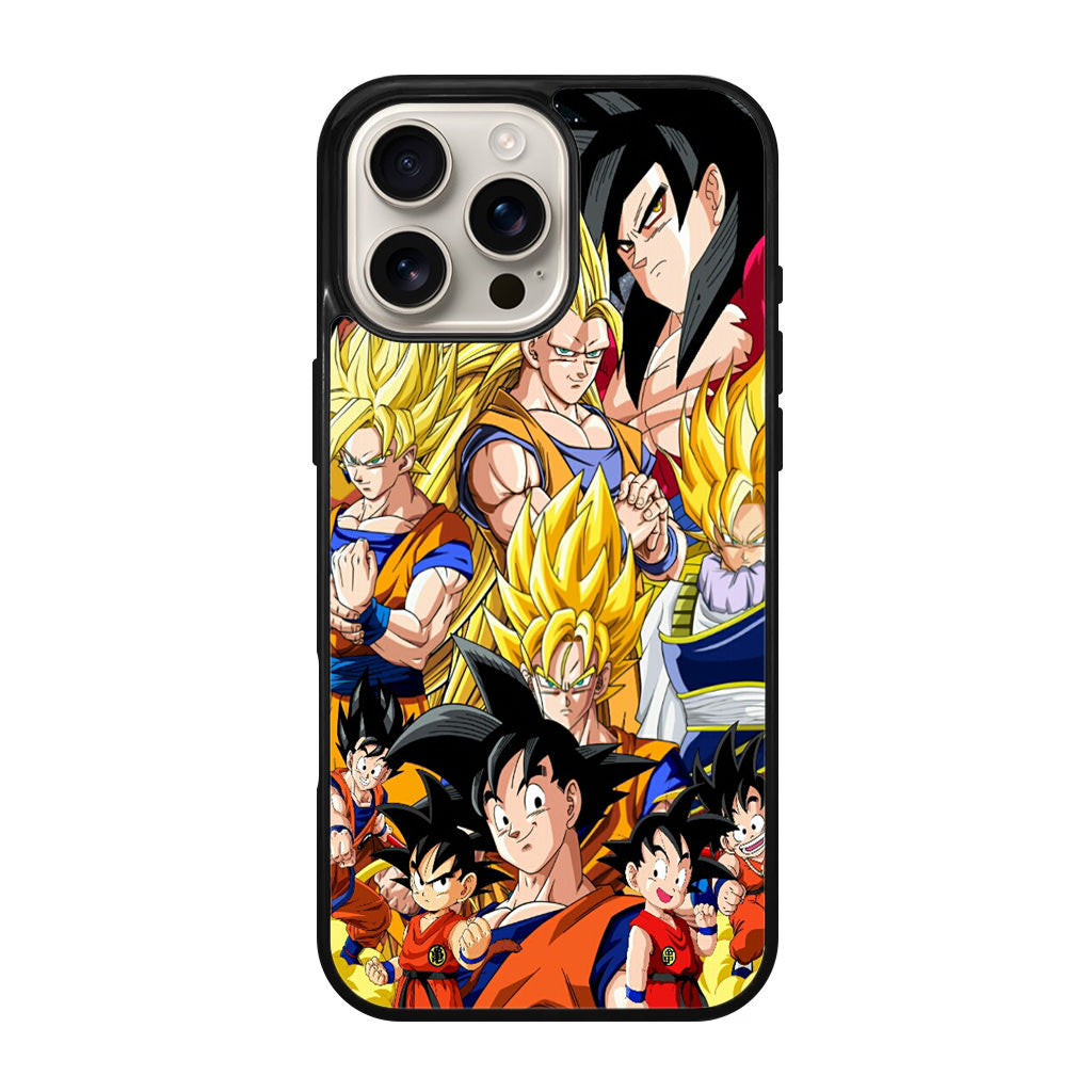 Dragon Ball Z Son Goku Transformation iPhone 16 Pro / 16 Pro Max Case