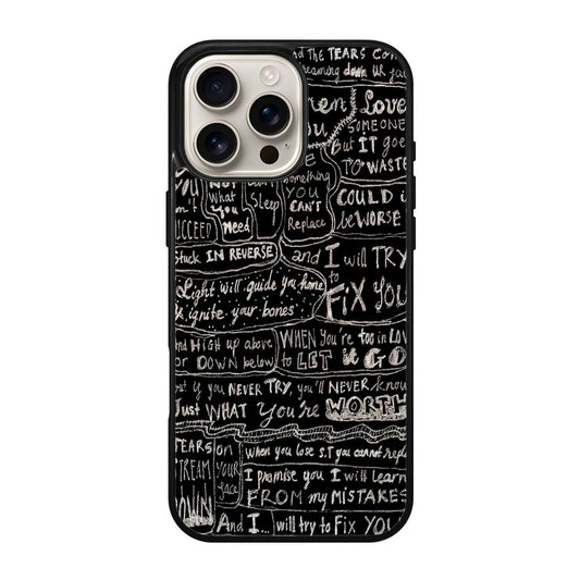 Fix You Lyrics iPhone 16 Pro / 16 Pro Max Case