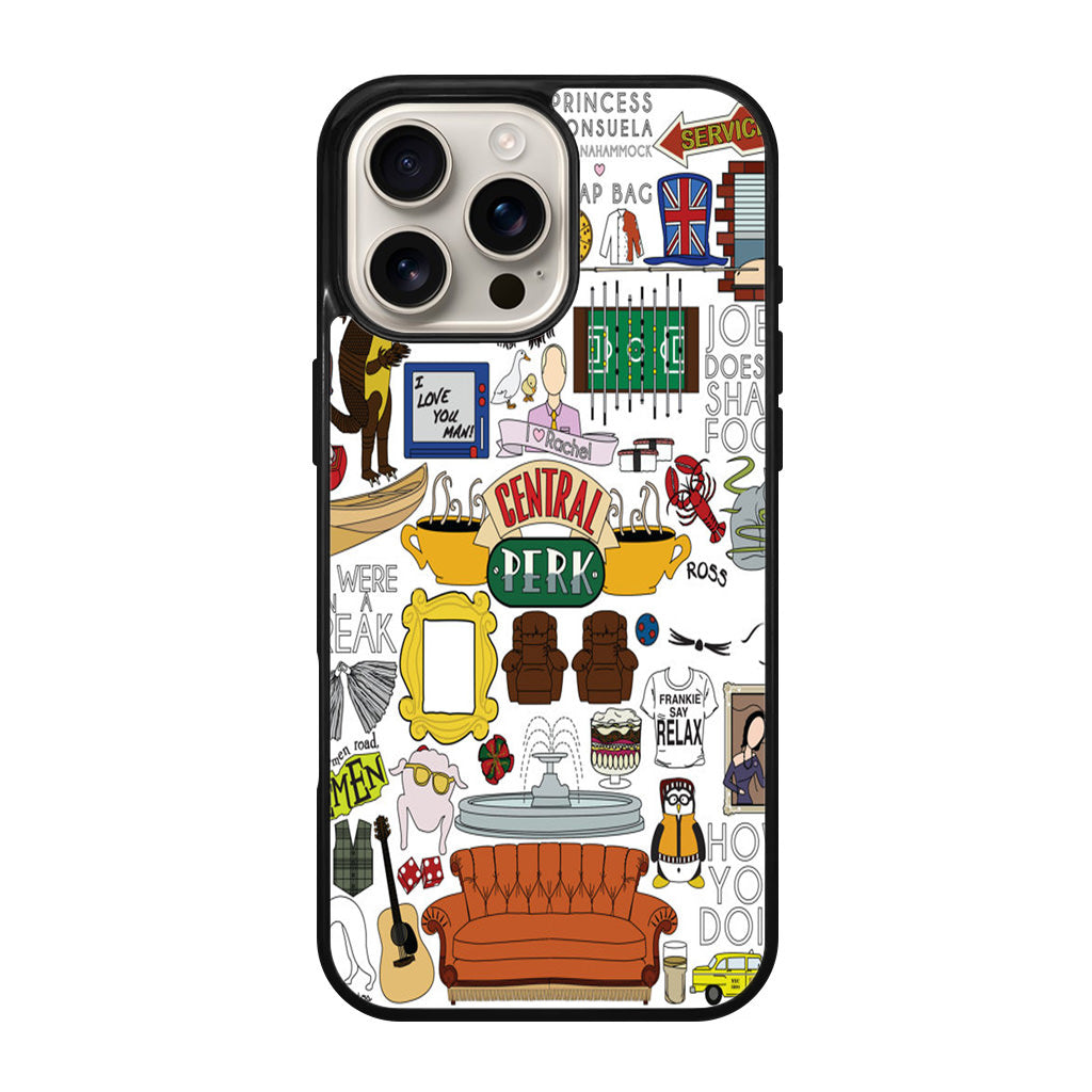 Friends TV Show Central Perk Sticker iPhone 16 Pro / 16 Pro Max Case