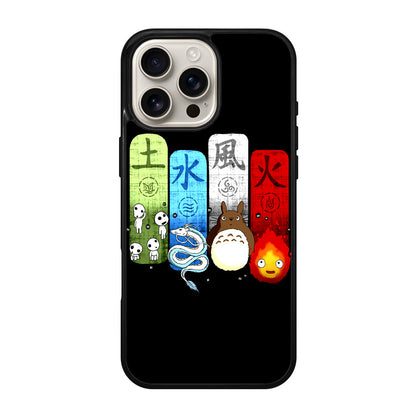 Ghibli Elemental Charms iPhone 16 Pro / 16 Pro Max Case