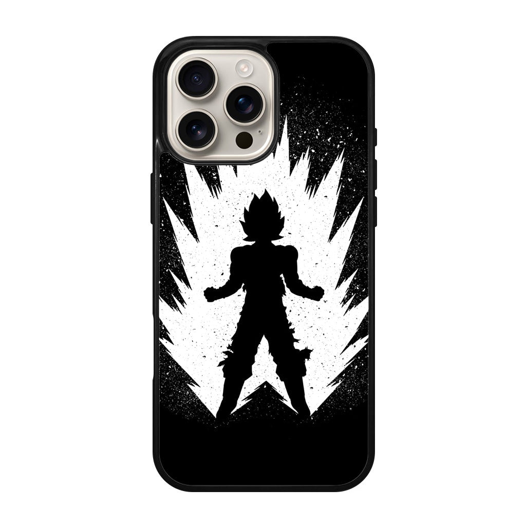 Goku Super Saiyan Black White iPhone 16 Pro / 16 Pro Max Case