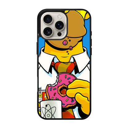 Homer Eats Donut iPhone 16 Pro / 16 Pro Max Case