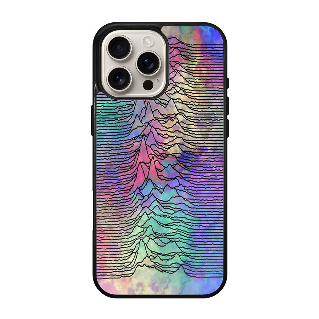 Joy Division Unknown Pleasures Colorful iPhone 16 Pro / 16 Pro Max Case