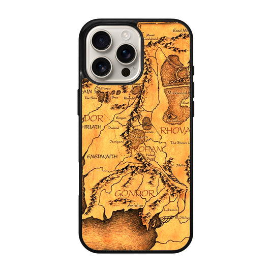 Middle Earth Map Hobbit iPhone 16 Pro / 16 Pro Max Case