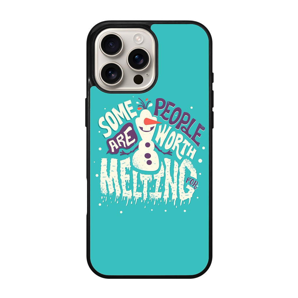 Olaf Frozen Is Melting iPhone 16 Pro / 16 Pro Max Case