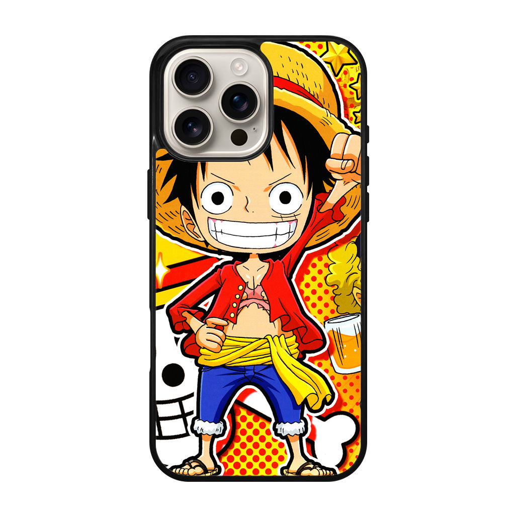 One Piece Cute Luffy iPhone 16 Pro / 16 Pro Max Case