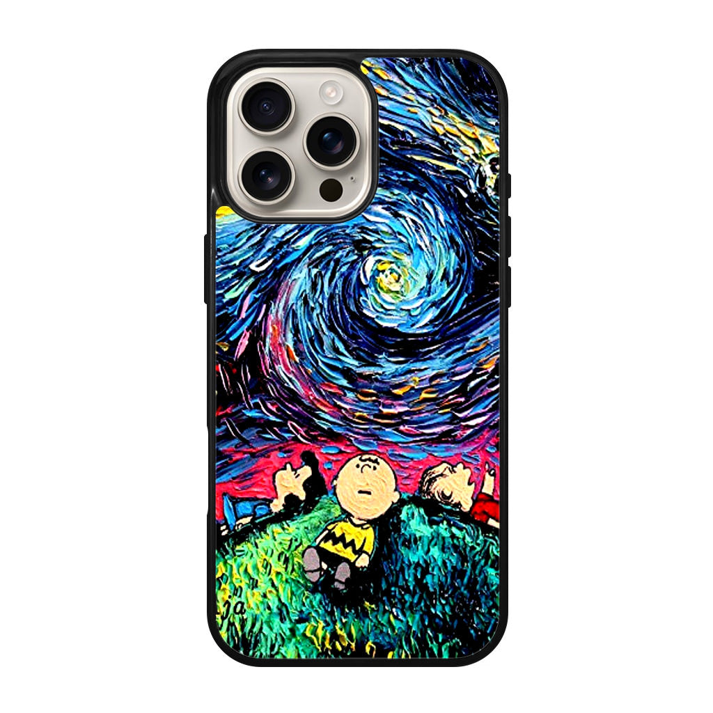 Peanuts At Starry Night iPhone 16 Pro / 16 Pro Max Case