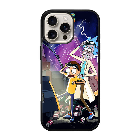 Rick And Morty Back To The Future iPhone 16 Pro / 16 Pro Max Case