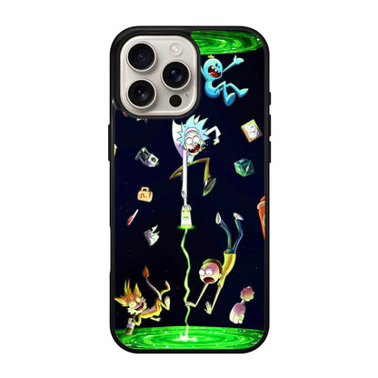 Rick And Morty Portal Fall iPhone 16 Pro / 16 Pro Max Case