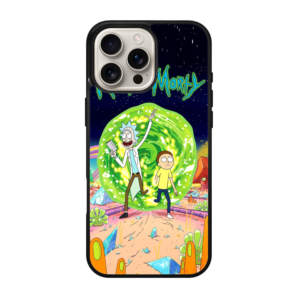 Rick And Morty Portal Gun iPhone 16 Pro / 16 Pro Max Case