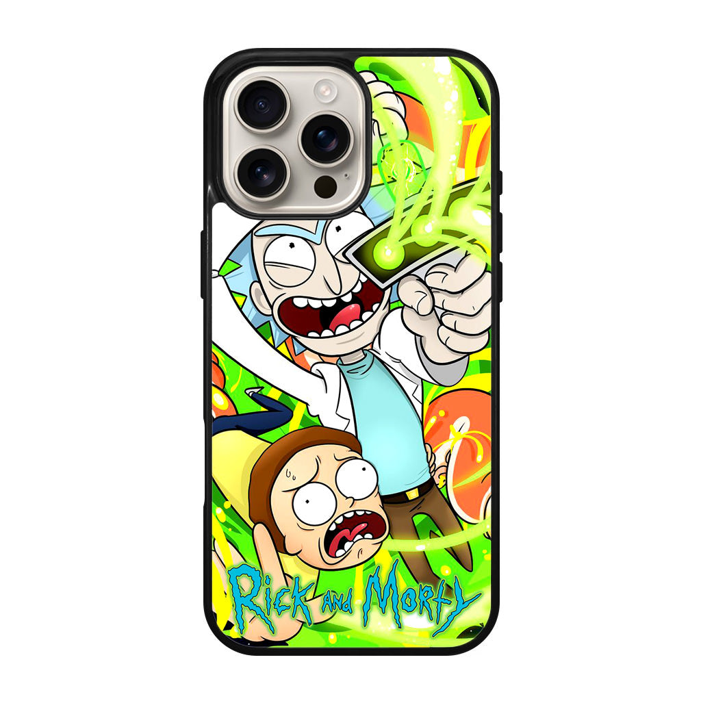 Rick And Morty Shoot Portal Gun iPhone 16 Pro / 16 Pro Max Case