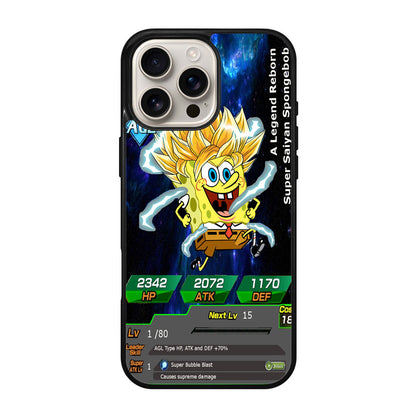 Super Saiyan Spongebob Card iPhone 16 Pro / 16 Pro Max Case