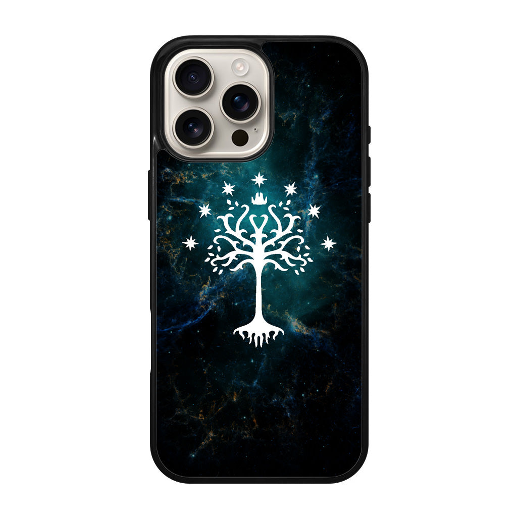 White Tree Of Gondor In Space Nebula iPhone 16 Pro / 16 Pro Max Case