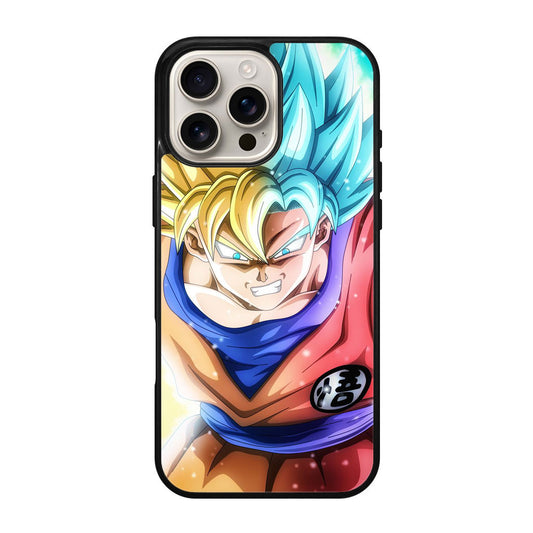 Goku SSJ 1 to SSJ Blue iPhone 16 Pro / 16 Pro Max Case