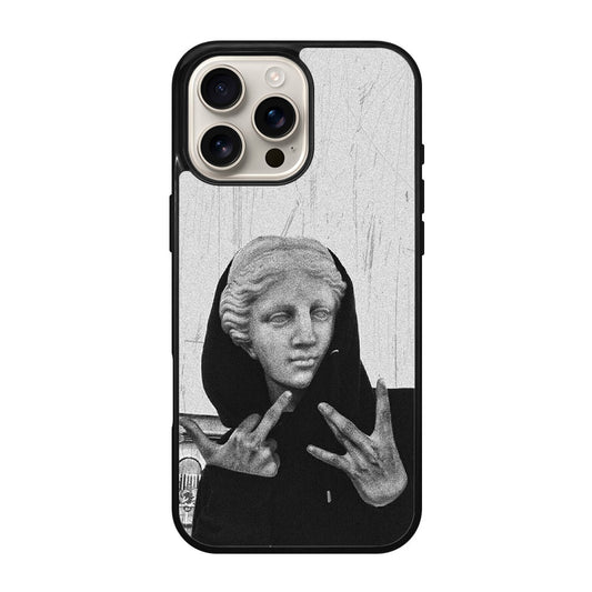 Greek Statue Wearing Hoodie iPhone 16 Pro / 16 Pro Max Case