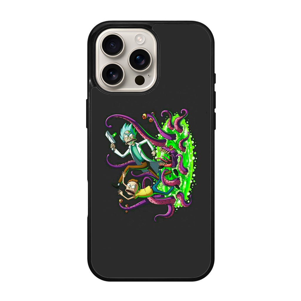 Rick And Morty Pass Through The Portal iPhone 16 Pro / 16 Pro Max Case