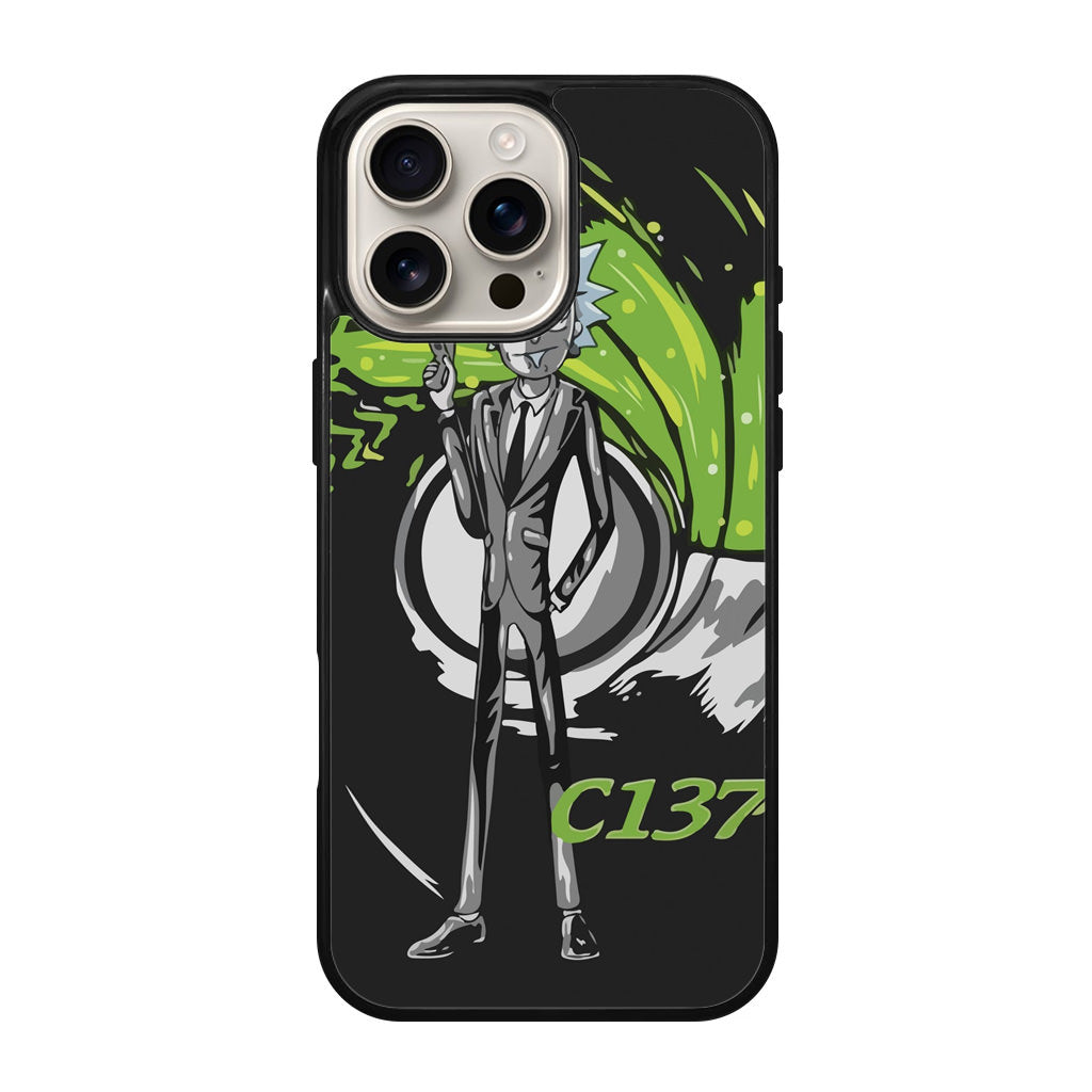 Rick Sanchez Agent C137 iPhone 16 Pro / 16 Pro Max Case